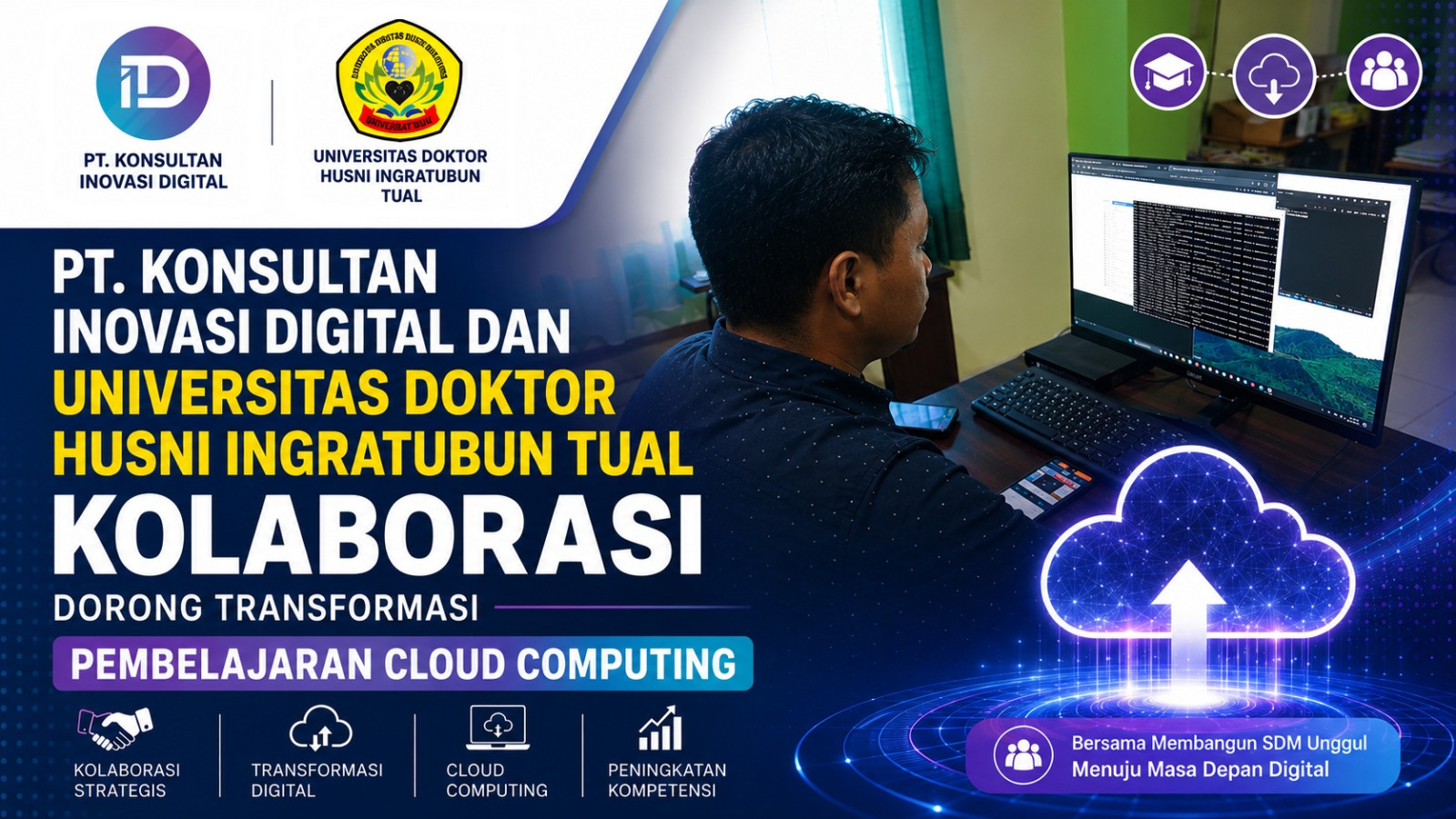 PT. Konsultan Inovasi Digital dan Uninggrat Tual Kolaborasi Dorong Transformasi Pembelajaran Cloud Computing